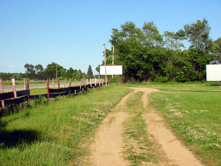 M-60 Drive-In Theatre - Driveway - Photo From Water Winter Wonderland (newer photo)